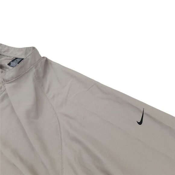 Nike Golf Pullover Jacket Mens XL Beige 1/4 Button Long Sleeve Performance - Picture 5 of 11